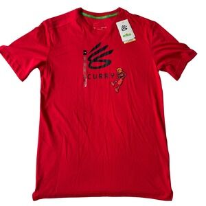 NWT Under Armour Stephen Curry X Sesame Street Elmo Tee T-Shirt Men S Basketball